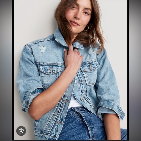 Old Navy Jackets & Blazers - Old Navy Women's Light Blue Denim Jacket size large